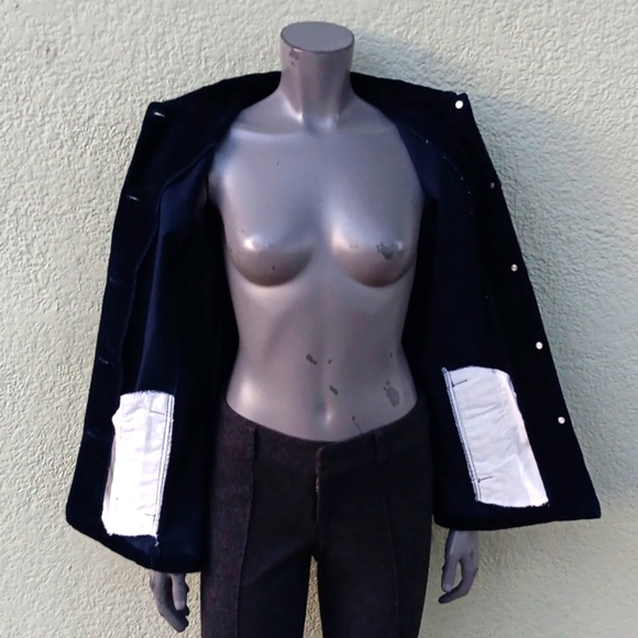 BILL BLASS JEANS *STRETCH* LADIES VINTAGE CORDUROY JACKET W/METAL ACCENTS - Picture 11 of 17